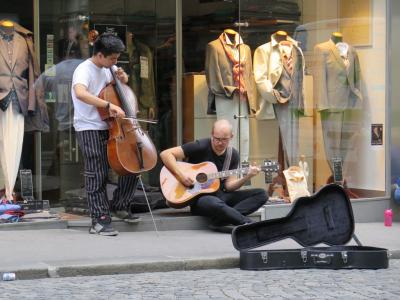 Street musicians in Graz